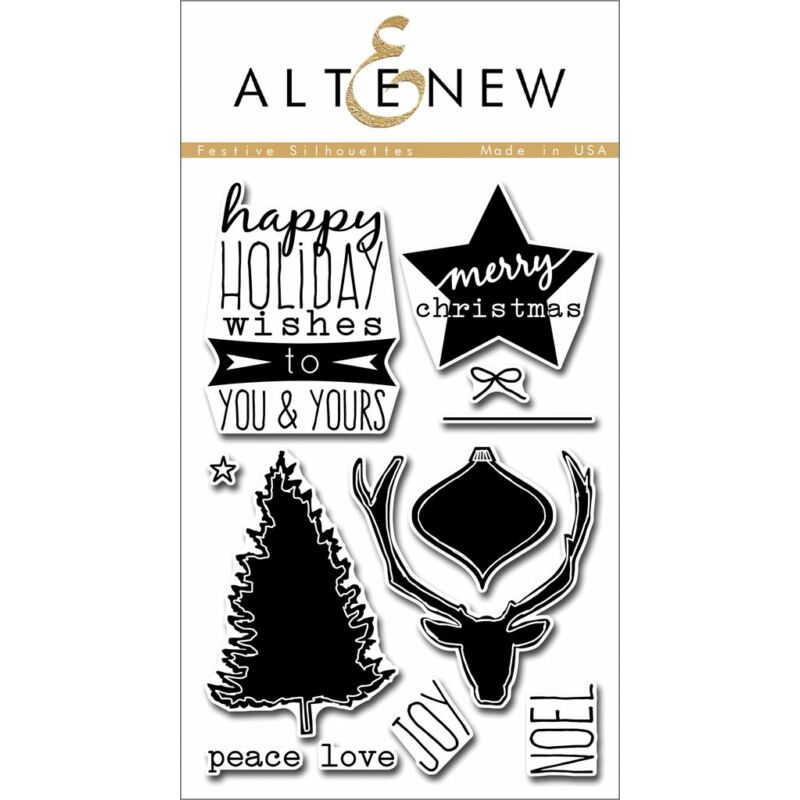Altenew Festive Silhouettes Stamp Set
