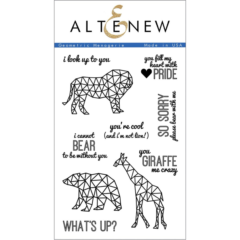 Altenew Geometric Menagerie Stamp Set