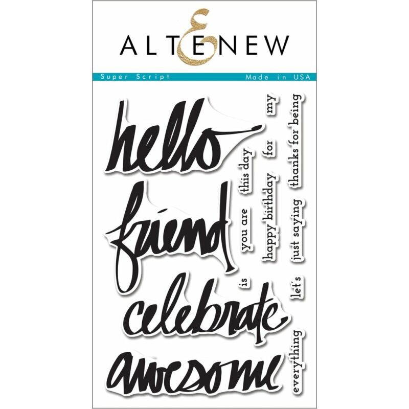 Altenew Super Script Stamp Set