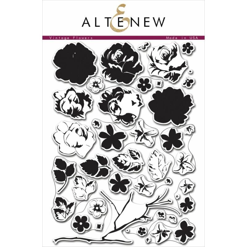 Altenew Vintage Flowers Stamp Set