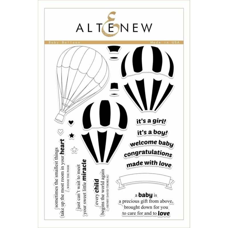 Altenew Baby Balloon Stamp Set 