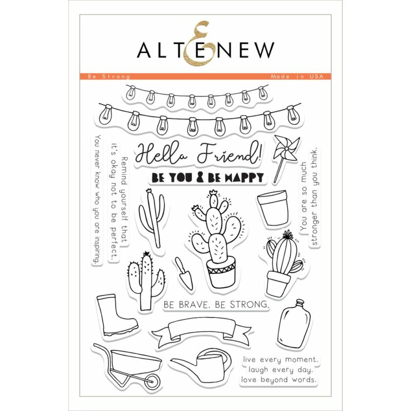 Altenew Be Strong Stamp Set
