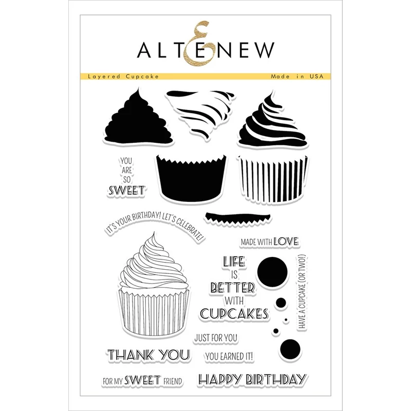 Altenew Layered Cupcake Stamp Set
