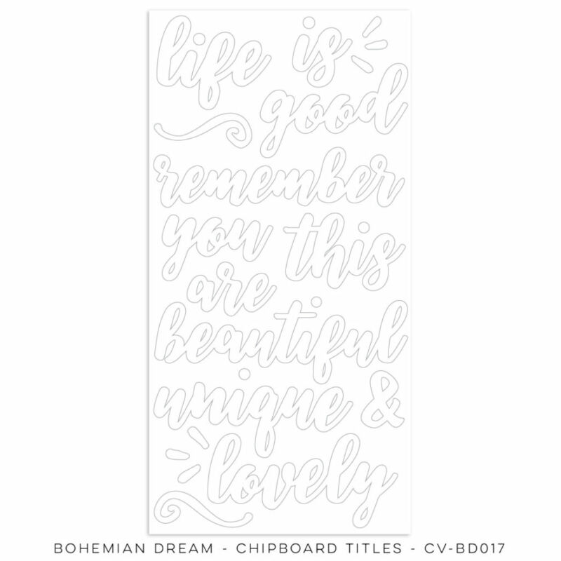 Cocoa Vanilla Studio - Bohemian Dream Chipboard Titles