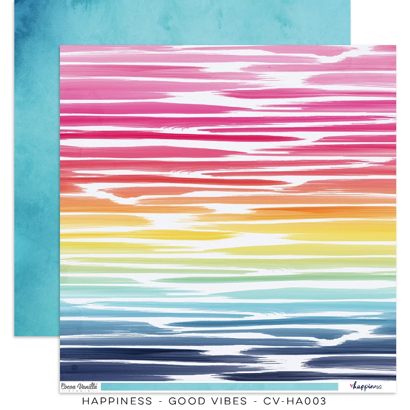 Cocoa Vanilla Studio - Happiness 12x12 Paper - Good Vibes