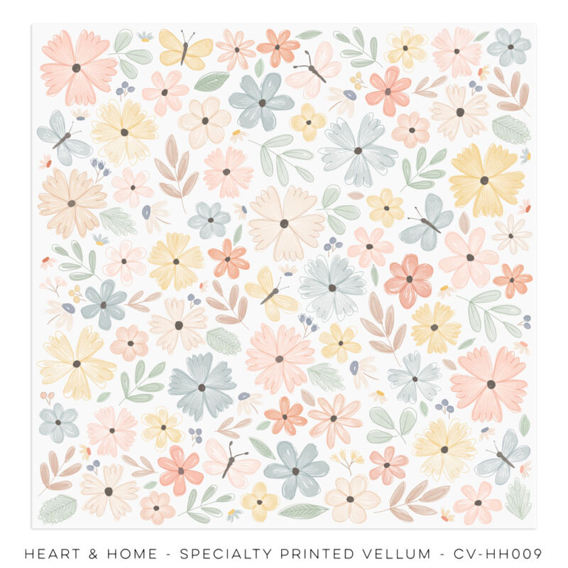 Cocoa Vanilla Studio - Heart & Home 12x12 Specialty Vellum Paper