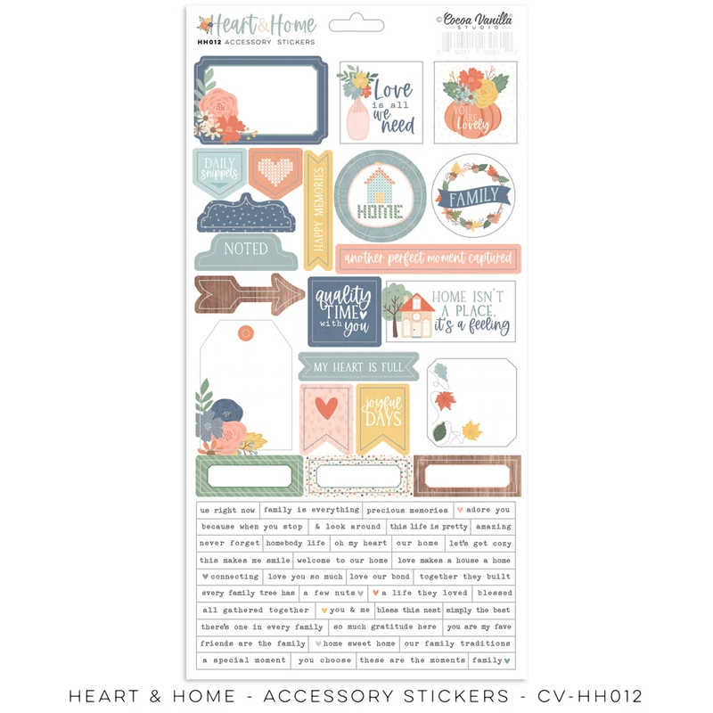 Cocoa Vanilla Studio - Heart & Home Accessory Stickers