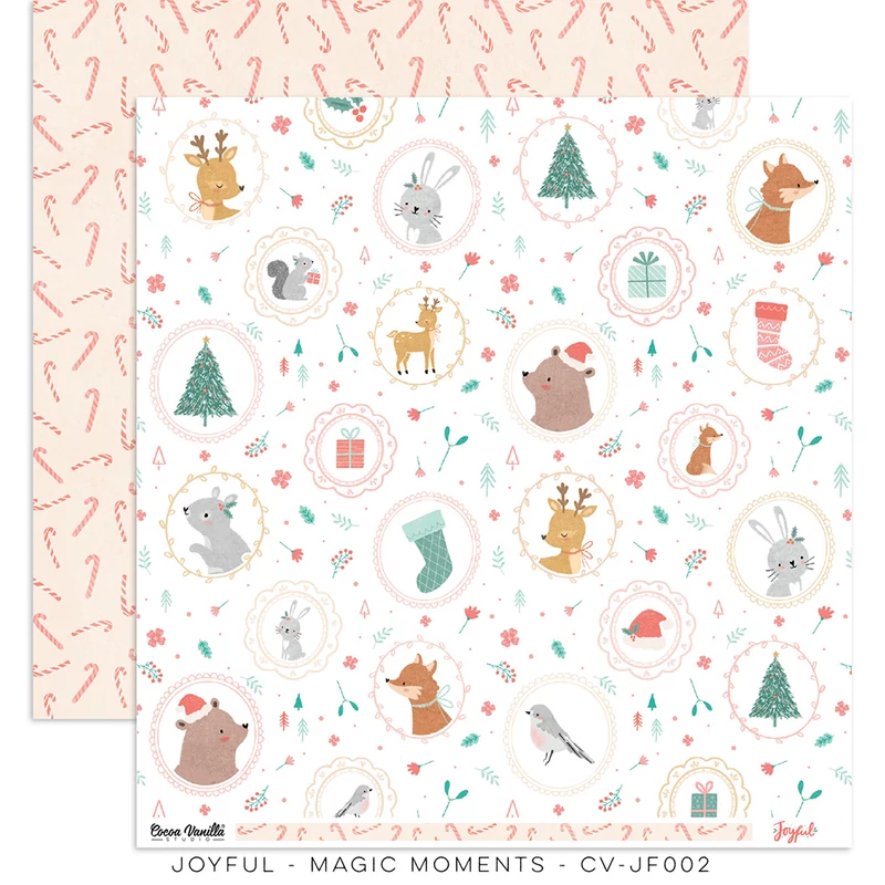 Cocoa Vanilla Studio - Joyful 12x12 Paper - Magic Moments