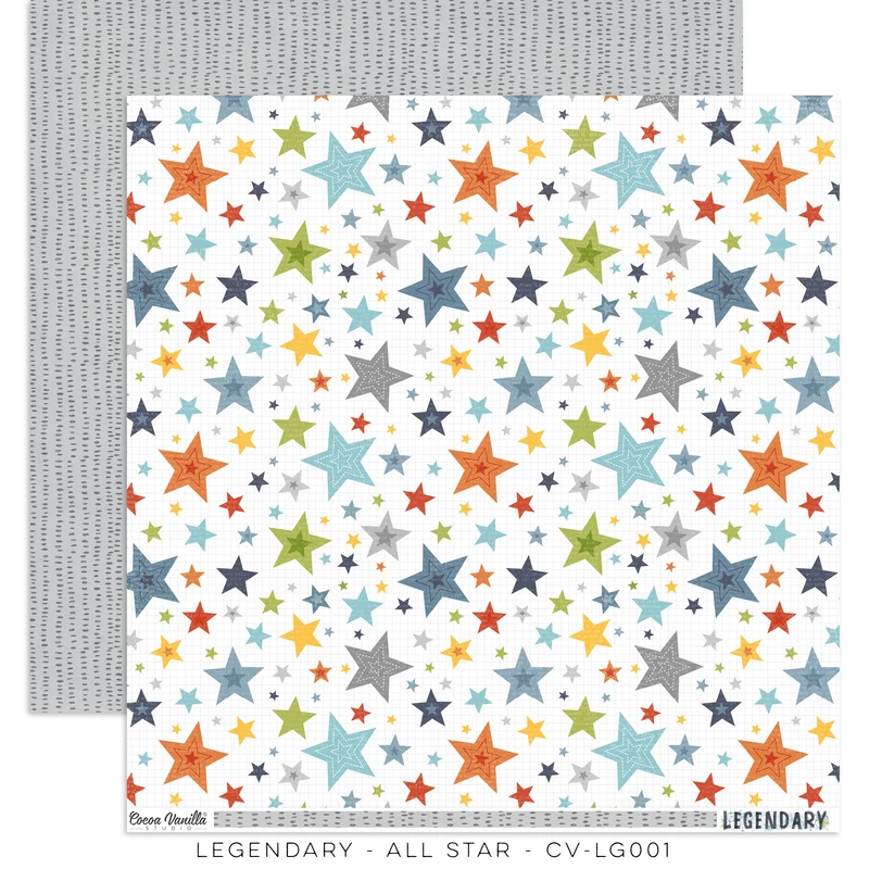 Cocoa Vanilla Studio - Legendary 12x12 Paper - All Star 