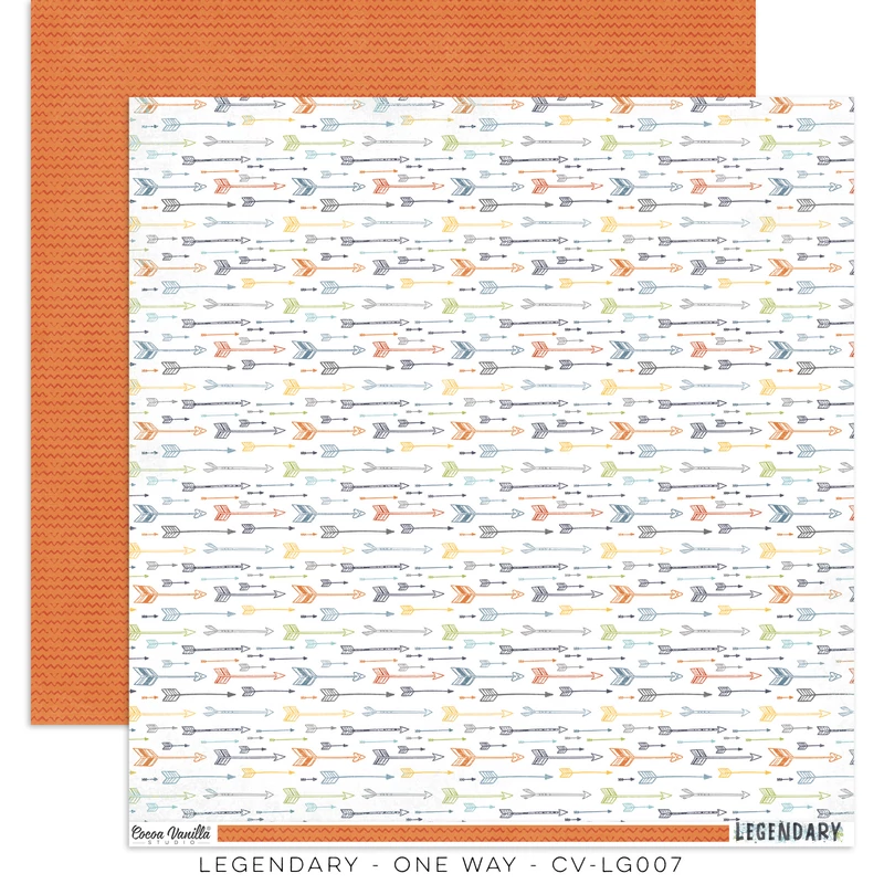 Cocoa Vanilla Studio - Legendary 12x12 Paper - One Way