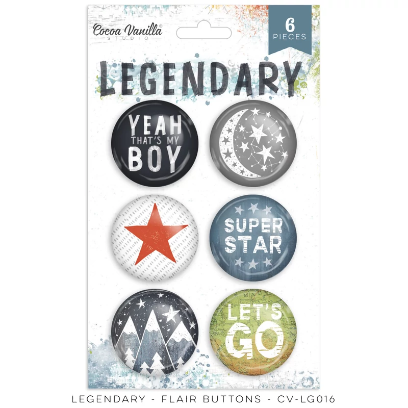Cocoa Vanilla Studio - Legendary Flair Buttons