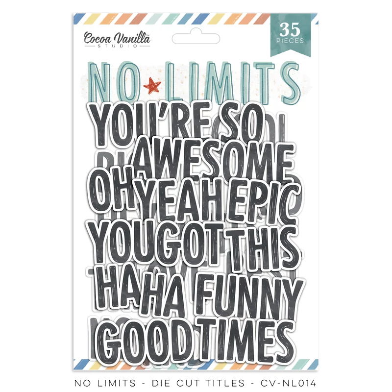 Cocoa Vanilla Studio - No Limits Die Cut Title
