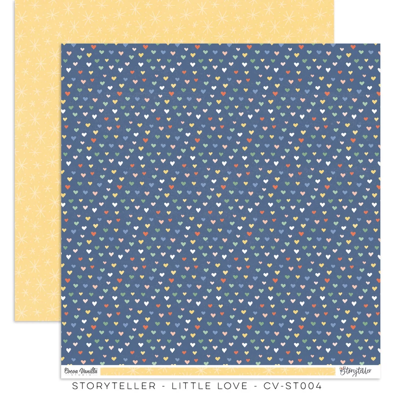 Cocoa Vanilla Studio - Storyteller 12x12 scrapbook papír - Little Love