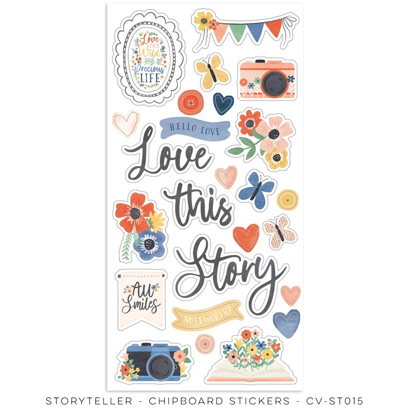 Cocoa Vanilla Studio - Storyteller Chipboard Stickers