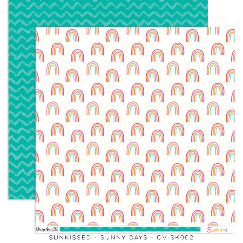 Cocoa Vanilla Studio - Sunkissed 12x12 Paper - Sunny Days