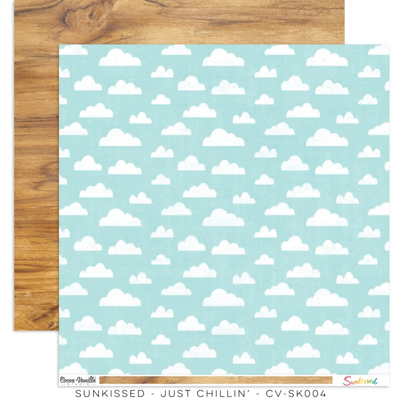 Cocoa Vanilla Studio - Sunkissed 12x12 Paper - Just Chillin'