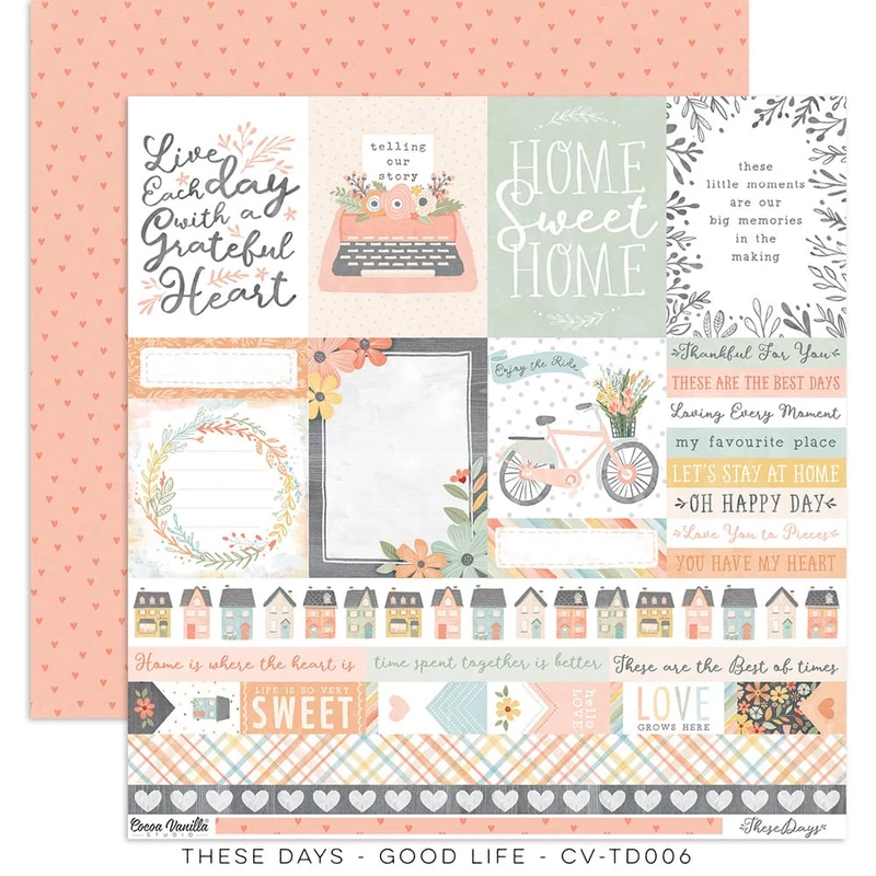 Cocoa Vanilla Studio - These Days 12x12 Paper - Good Life