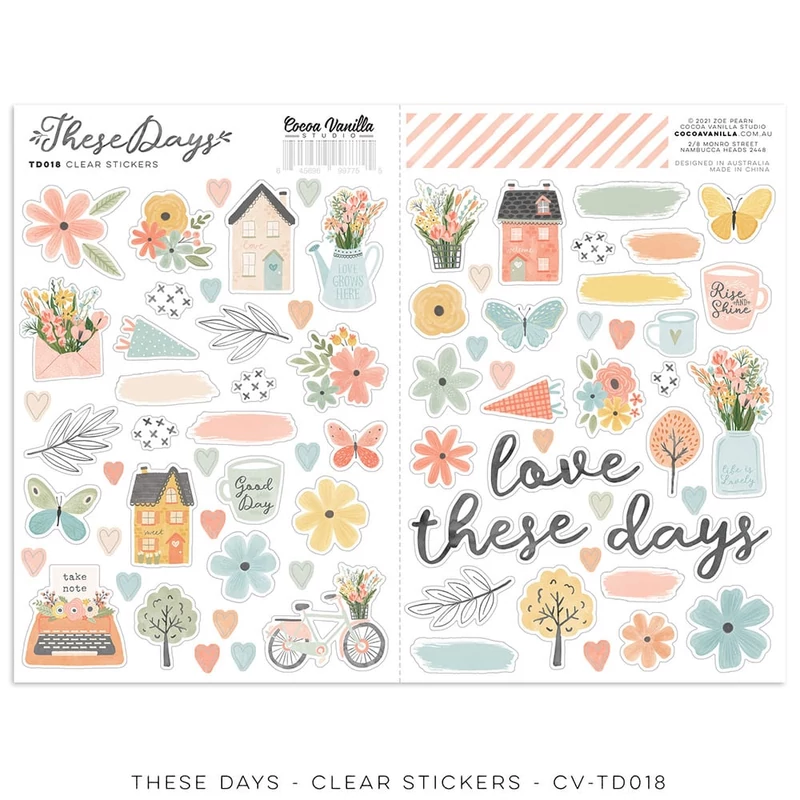 Cocoa Vanilla Studio - These Days Clear Sticker