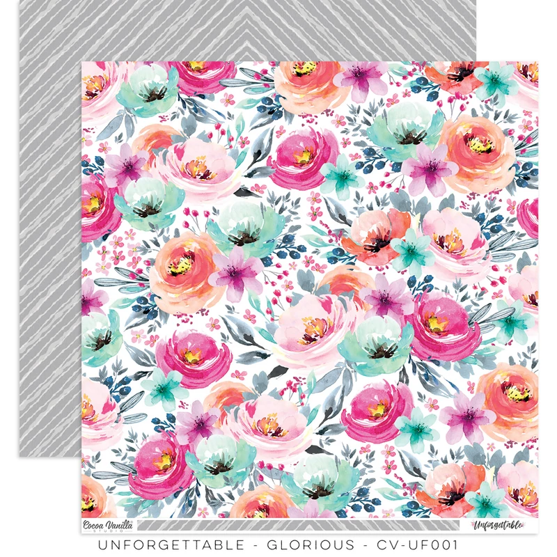 Cocoa Vanilla Studio - Unforgettable 12x12 Paper - Glorious