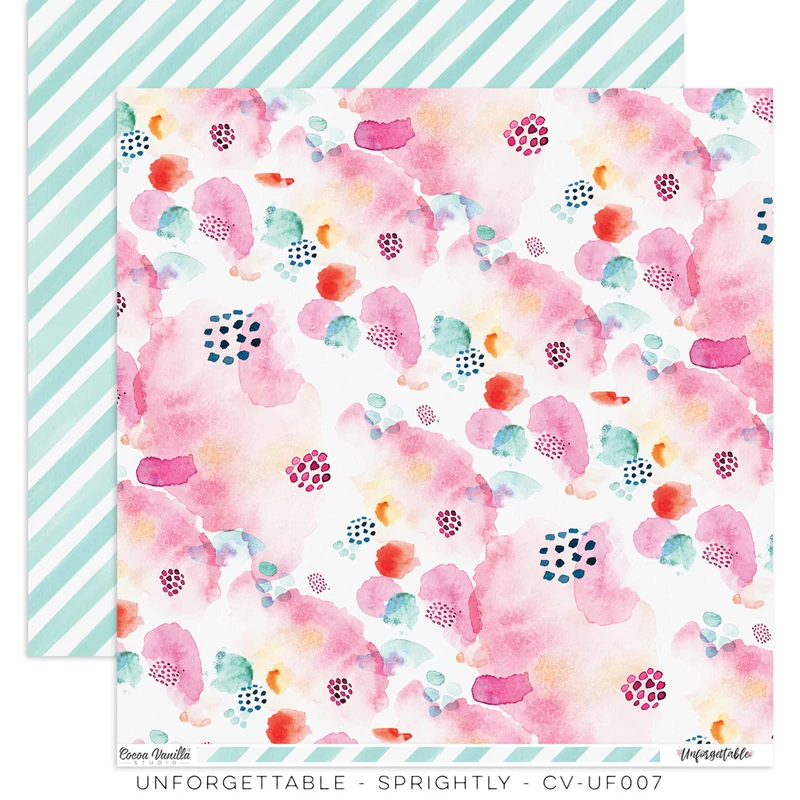 Cocoa Vanilla Studio - Unforgettable 12x12 Paper - Sprightly