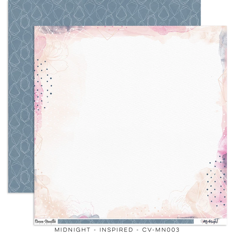 Cocoa Vanilla Studio - Midnight 12x12 Paper - Inspired