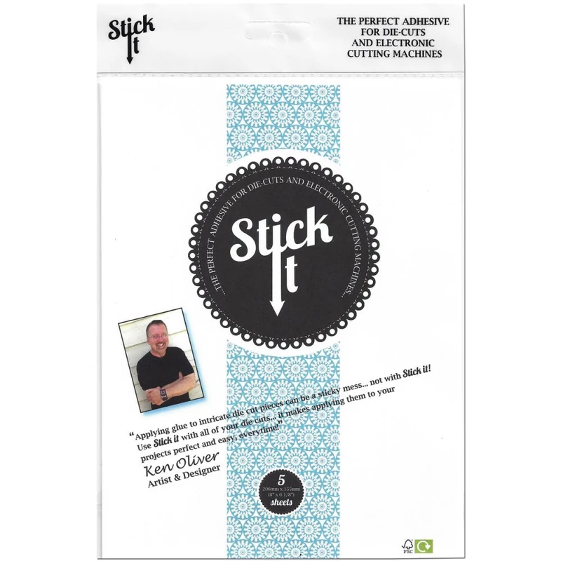 Stick It Adhesive Sheets 8x12.25" 5/Pkg