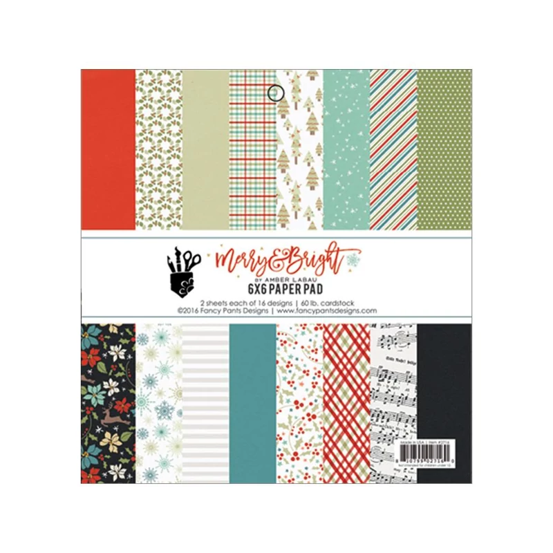 Fancy Pants Designs - Merry and Bright 6 x 6 Paper Pad 