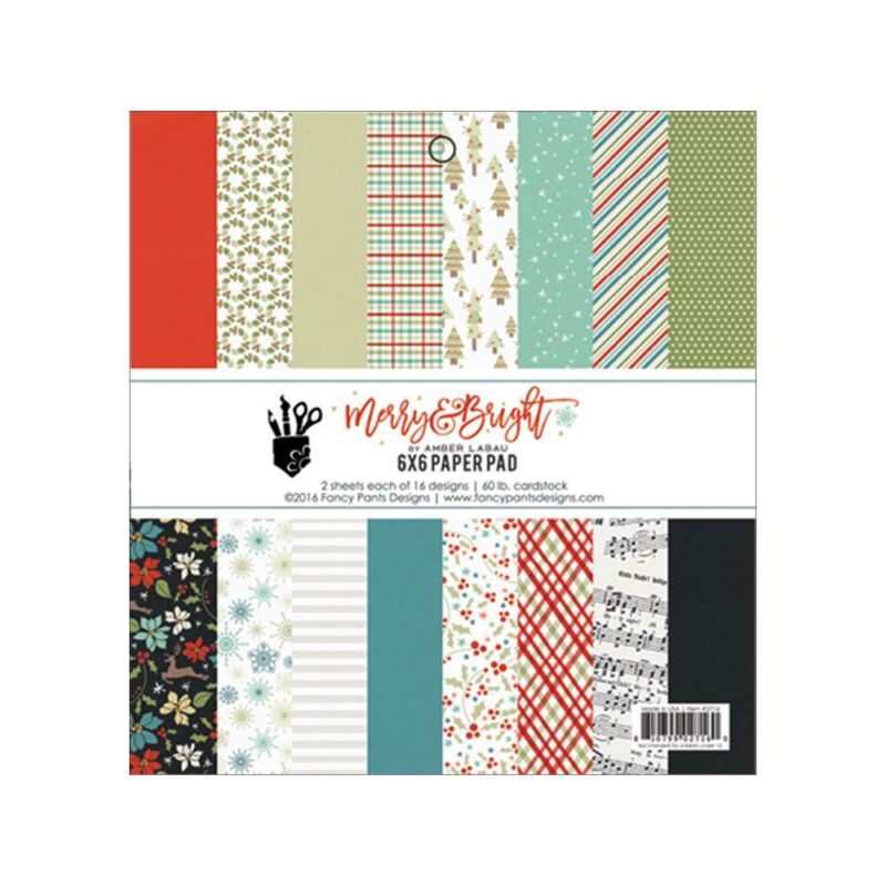 Fancy Pants Designs - Merry and Bright 6 x 6 Paper Pad 