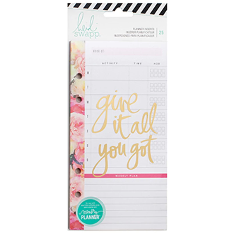 Heidi Swapp - Memory Planner 2017 - Planner Inserts - Personal - Meal Plan