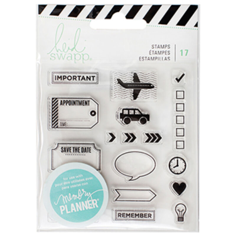 Heidi Swapp - Memory Planner 2017 - Clear Stamps Icons