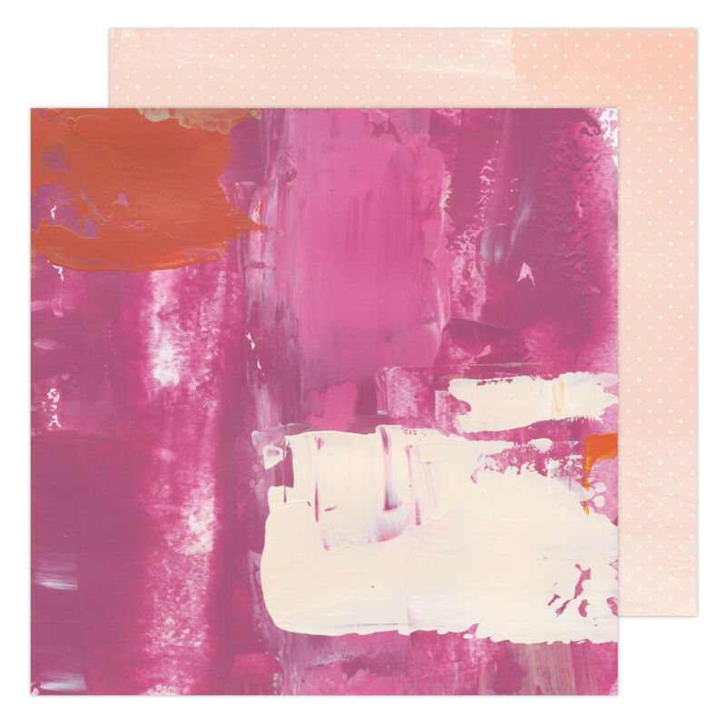 Heidi Swapp - Art Walk 12x12 Paper - Pinks