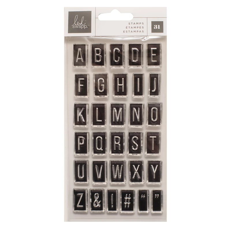 Heidi Swapp - CareFree Alphabet Clear Stamp (31 Piece)