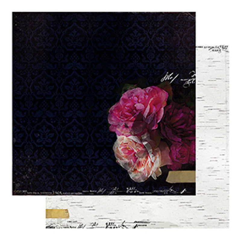 Heidi Swapp - Hawthorne 12x12 Paper - Midnight