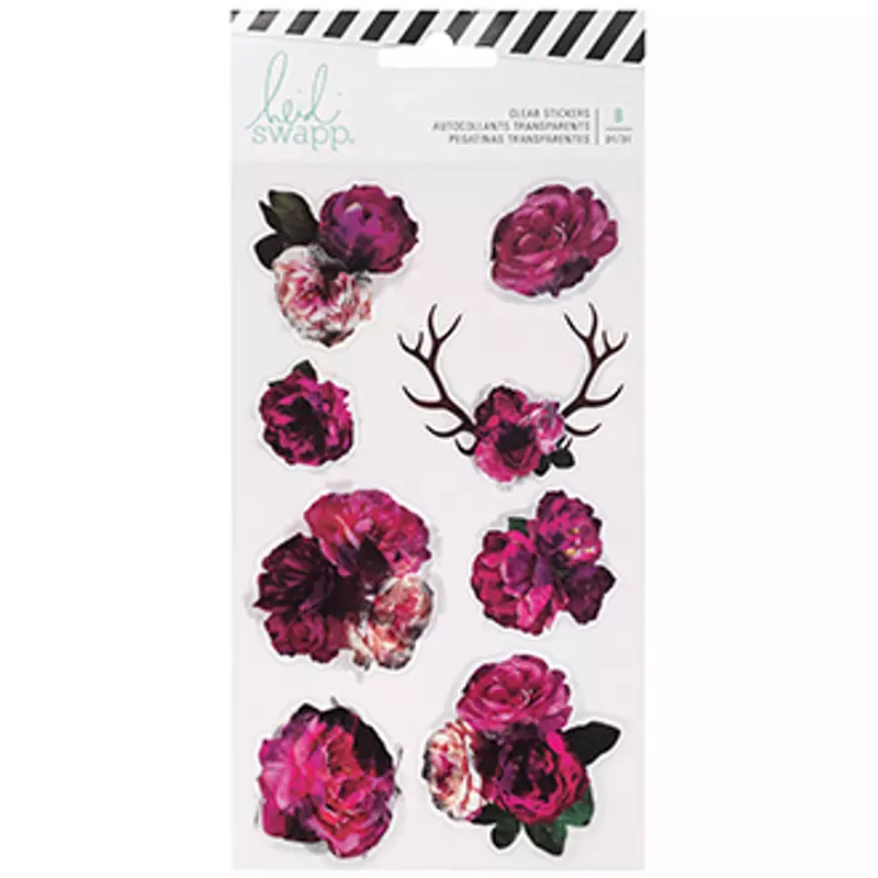 Heidi Swapp - Hawthorne Clear Floral Stickers