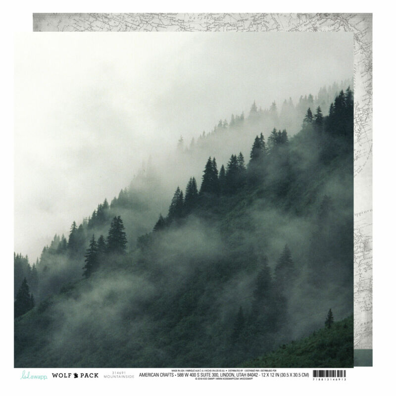 Heidi Swapp - Wolf Pack 12x12 scrapbook papír - Mountainside