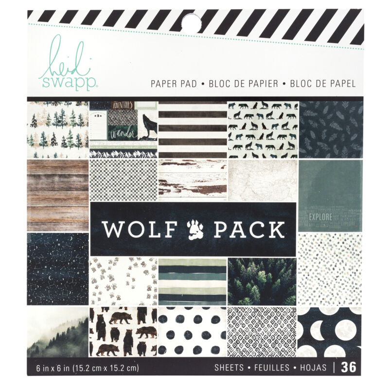 Heidi Swapp - Wolf Pack 6x6 papírtömb (36 lap)