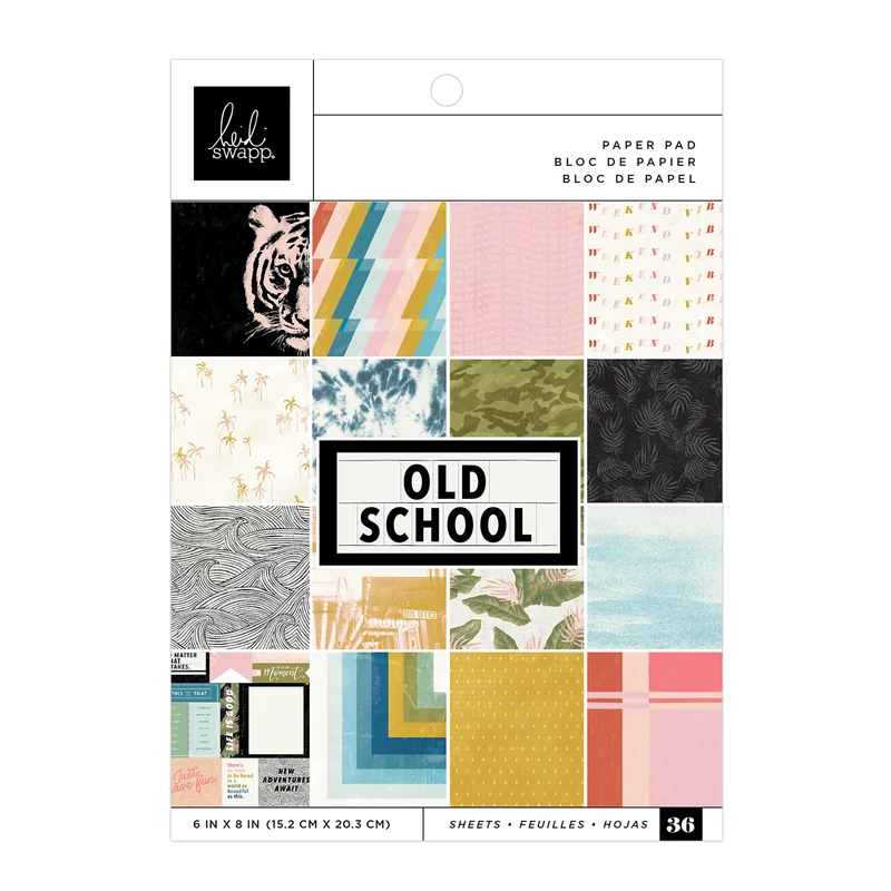 Heidi Swapp - Old School 6x8 Paper Pad (36 Sheets)