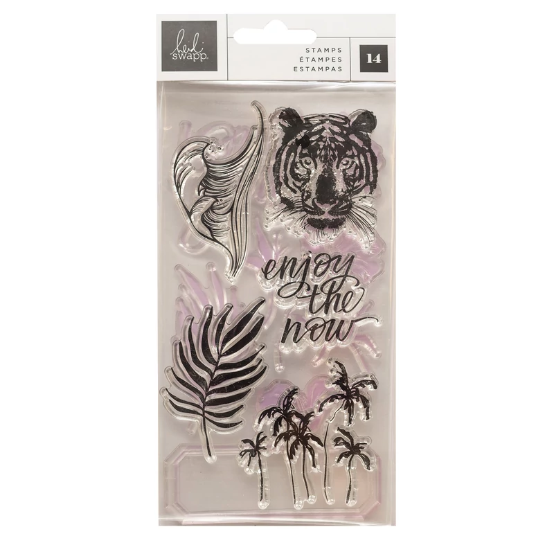 Heidi Swapp - Old School Clear Stamps - Icons (14 Piece)