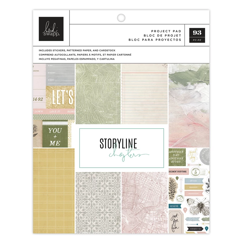 Heidi Swapp - Storyline Chapters 7.5 x 9.5 Project Pad - The Scrapbooker (107 Piece)