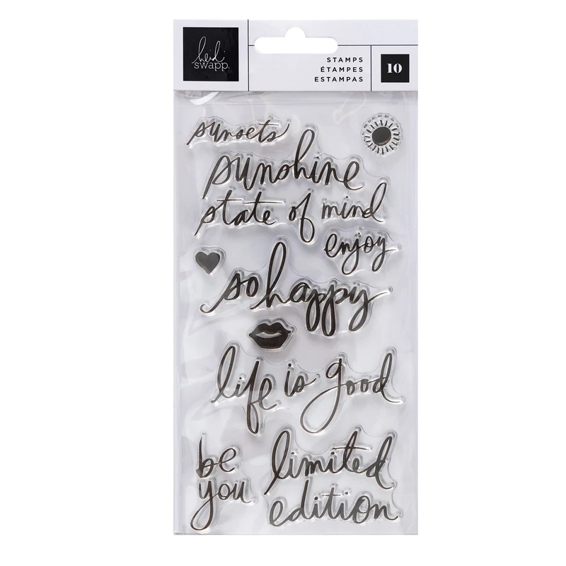 Heidi Swapp - Sun Chaser Acrylic Stamps (10 Piece)