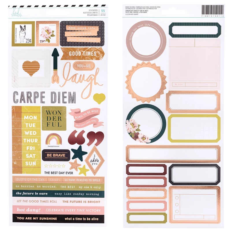 Heidi Swapp - Honey & Spice 6x12 Stickers (55 Piece)