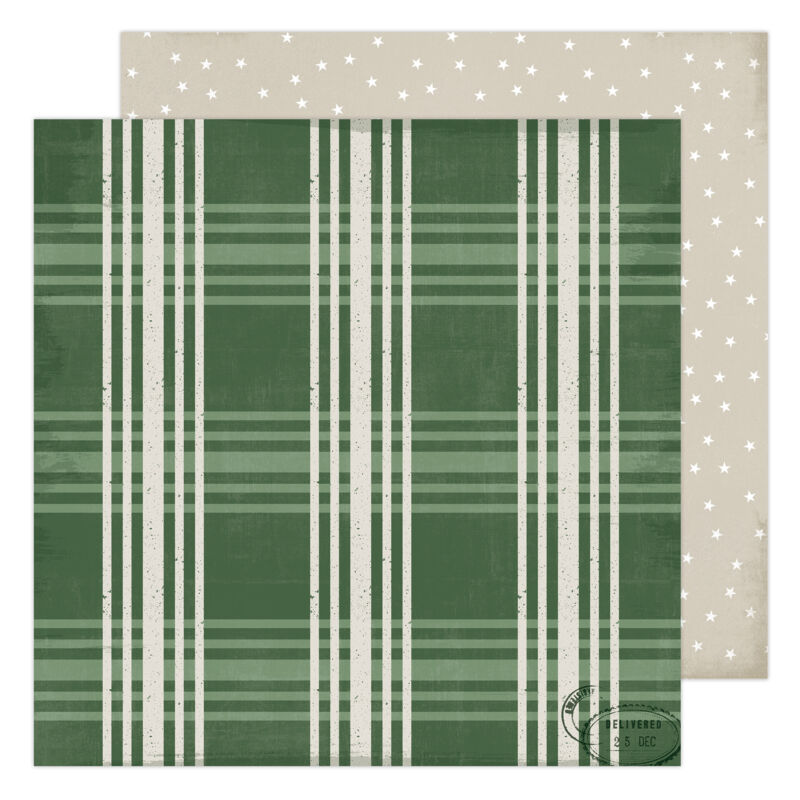 Heidi Swapp - Winter Wonderland 12x12 Patterned Paper - Fresh Pine