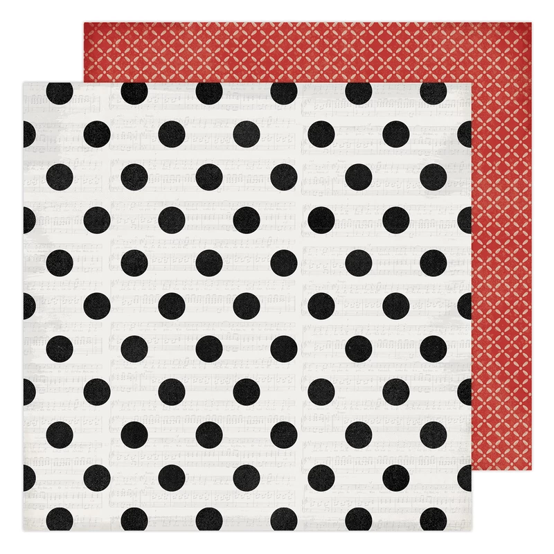 Heidi Swapp - Winter Wonderland 12x12 Patterned Paper - Christmas Cheer