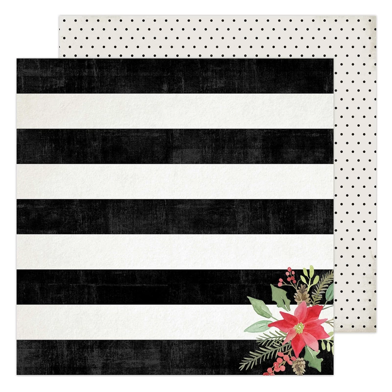 Heidi Swapp - Winter Wonderland 12x12 Patterned Paper - Tis The Season