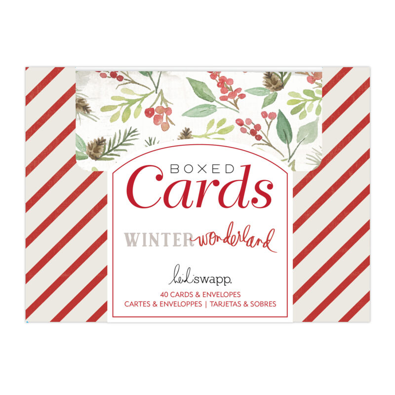 Heidi Swapp - Winter Wonderland Boxed Card Set (40 Cards &amp; Envelopes)