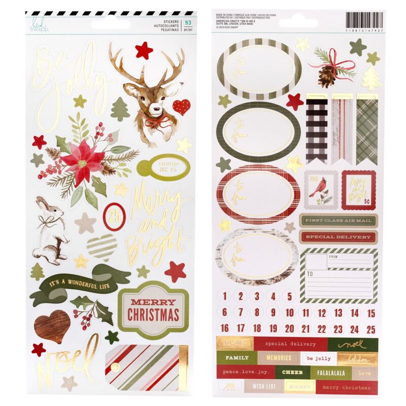 Heidi Swapp - Winter Wonderland 6x12 Cardstock Sticker (93 Piece)