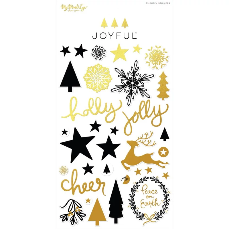 My Mind's Eye - Joyful Puffy Stickers