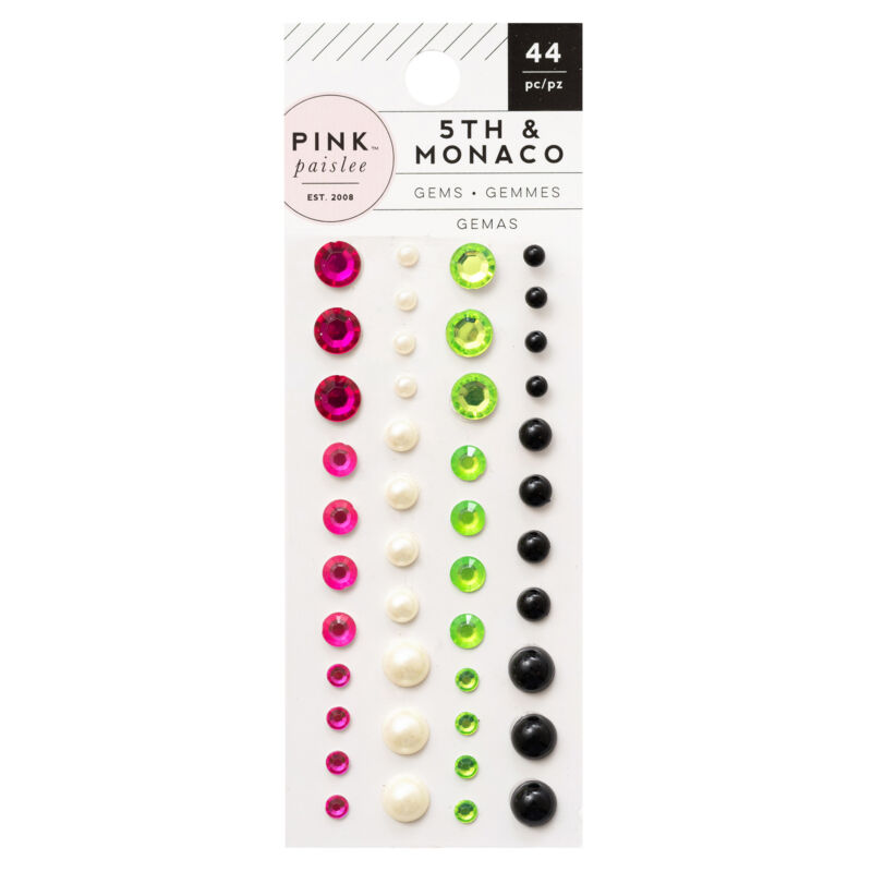 Pink Paislee - 5th and Monaco Gem Stickers (44 Piece)