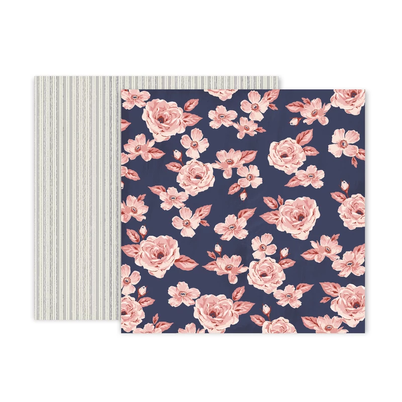 Pink Paislee - Again &amp; Again 12x12 Patterned Paper - 2