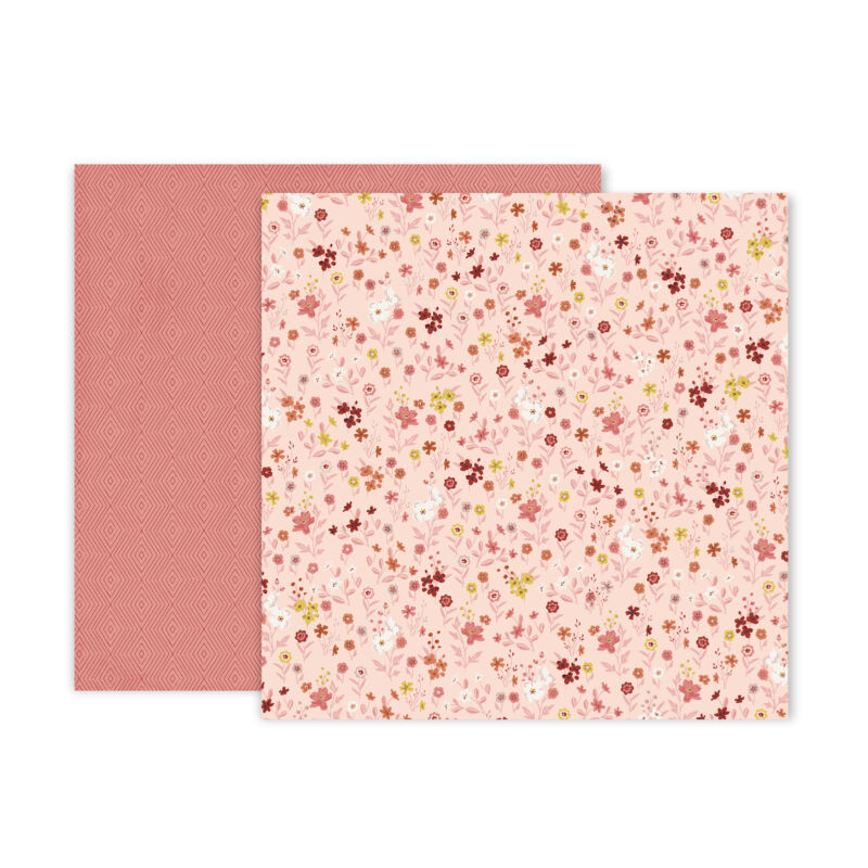 Pink Paislee - Again &amp; Again 12x12 Patterned Paper - 12